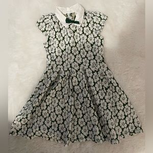 Janie & Jack Green Floral Dress